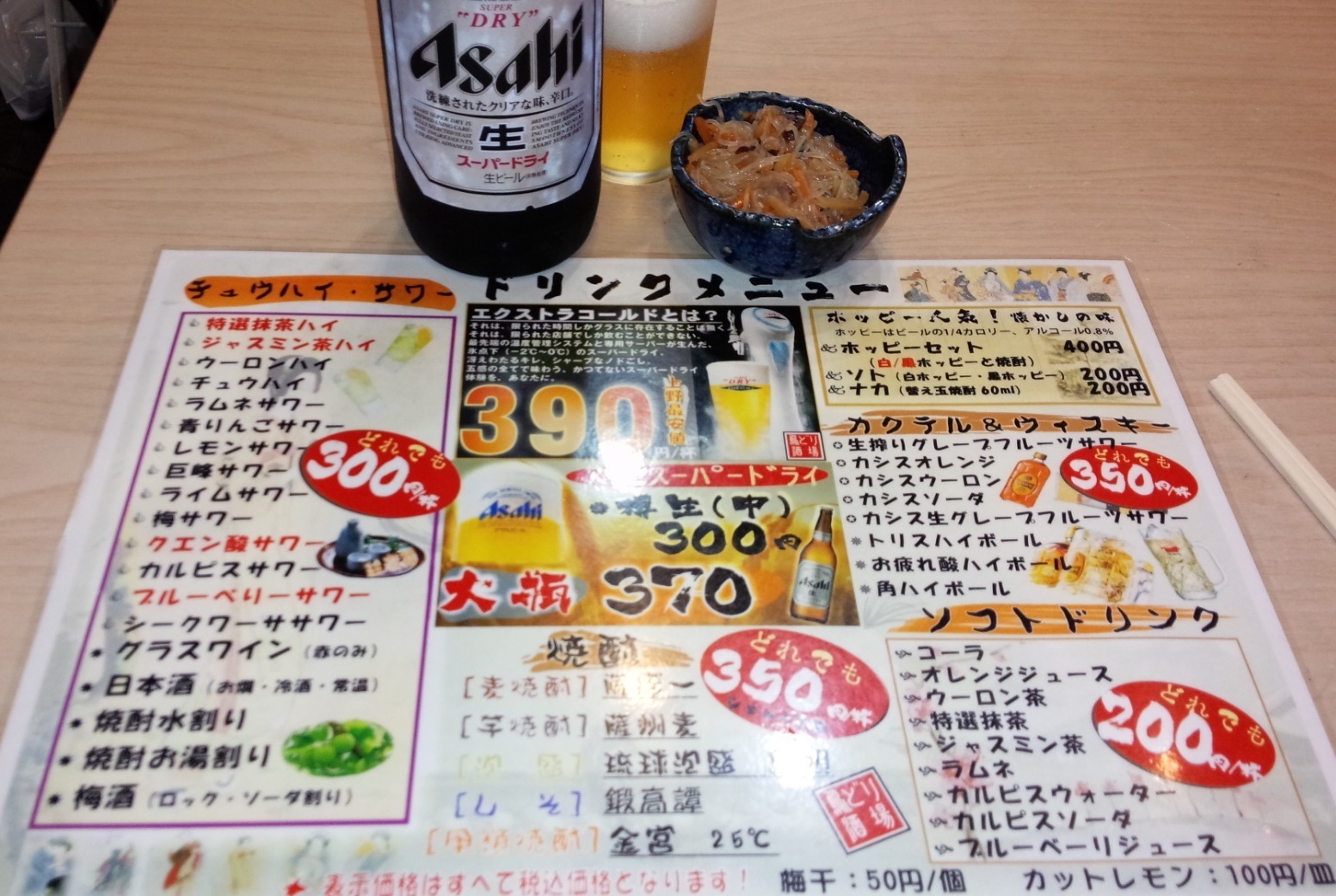 上野 鳥どり酒場 東京の居酒屋 大瓶ビール最安値更新 ちょい飲み安飲みぷらり飲み